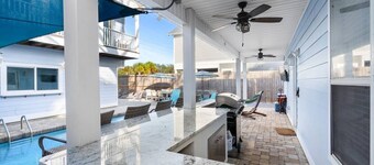 NEW Special Heated Saltwater Pool • GameRoom Beach