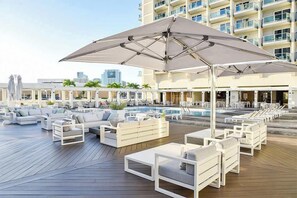Terrace/patio - Amazing Marina Mountain Studio 1353 (Honolulu)