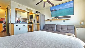 1 chambre, bureau, fer et planche à repasser, Wi-Fi gratuit