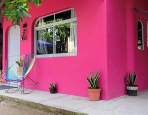 Terrace/patio - Frida's apartment 8 mins from the beach (Villa Obregon)