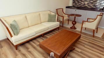 Executive Suite, Balcony, Mountain View | Living area | Printers