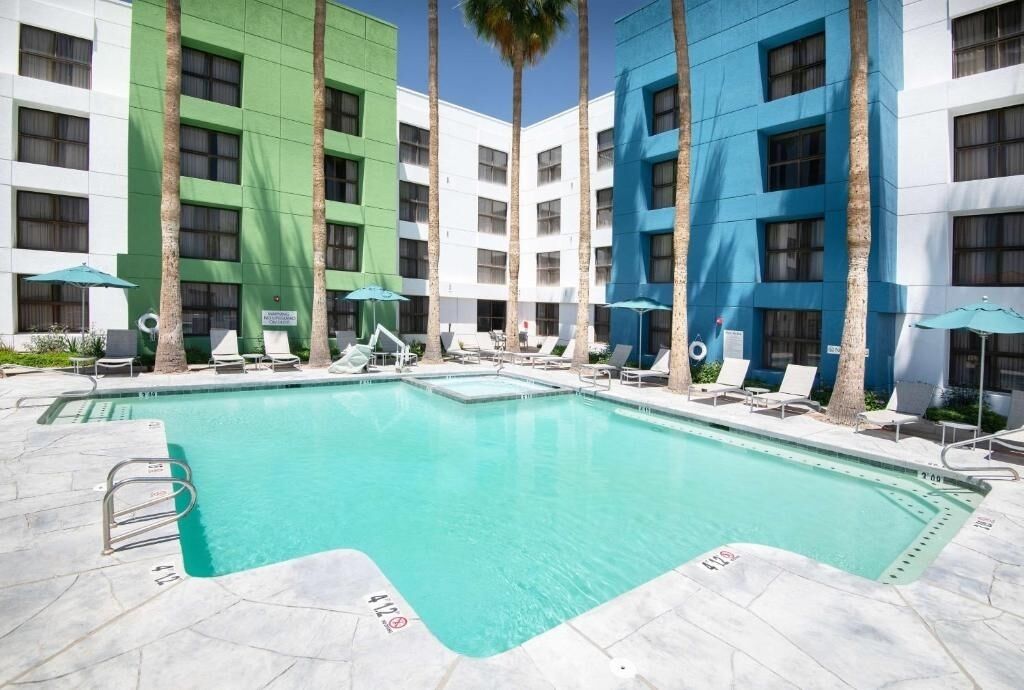 A heated pool