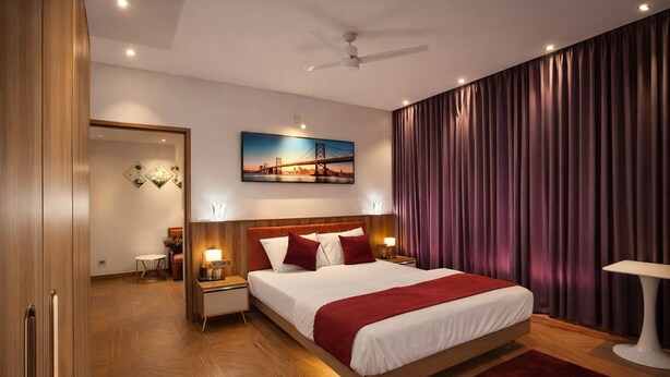 ห้องรอยัลสวีท | พื้นที่ทำงานแบบใช้แล็ปท็อป, Wi-Fi ฟรี, ผ้าปูที่นอน