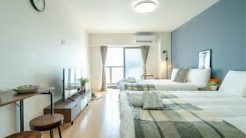 Blackout curtains, iron/ironing board, free WiFi