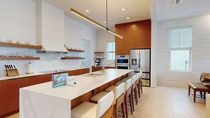 Fridge, microwave, oven, stovetop - 6BR House | Evermore Orlando | Media Theater & Resort Living (Florida)