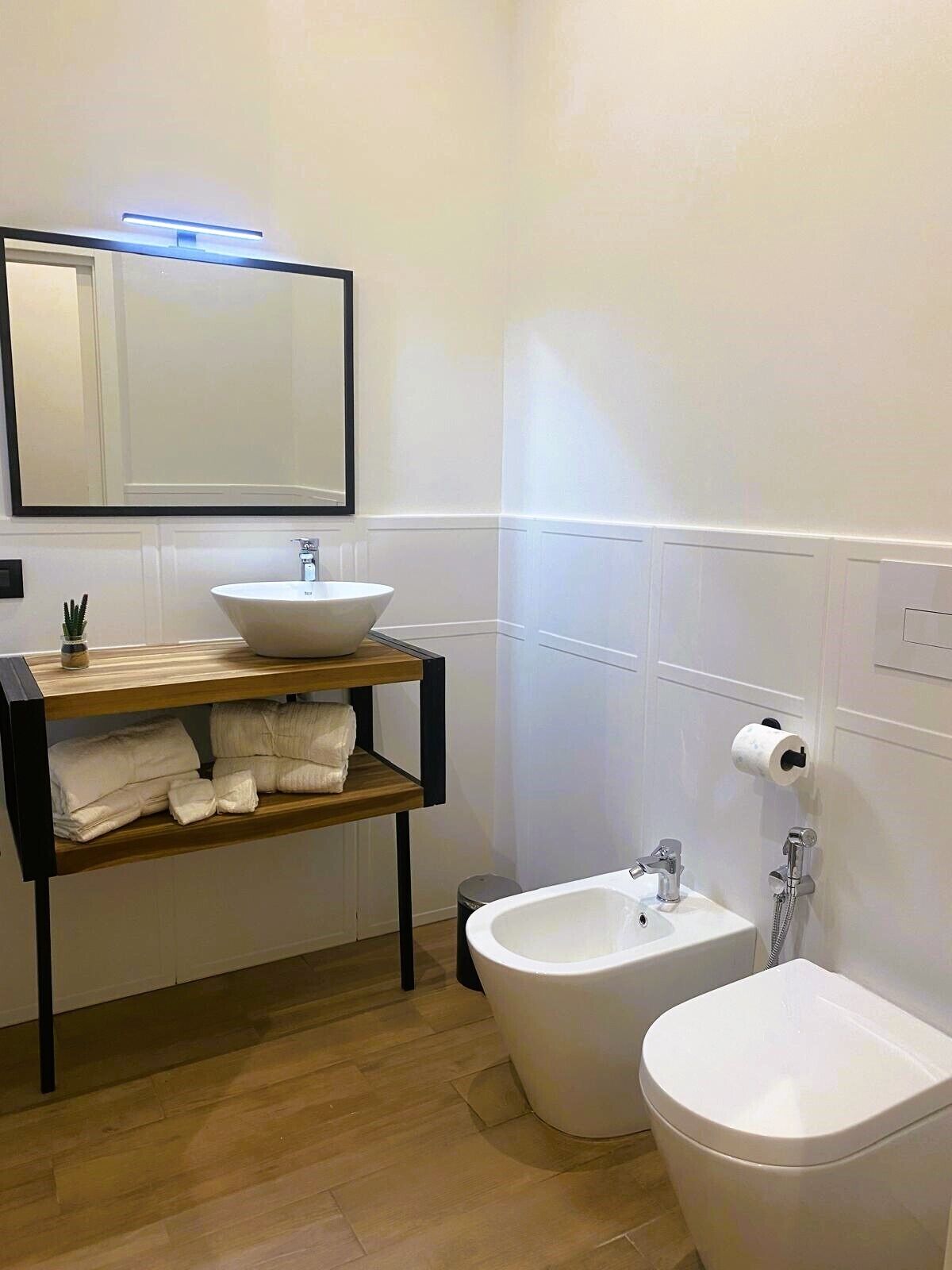 Dusche, Haartrockner, Bidet, Handtücher