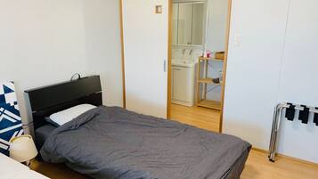 Desk, free WiFi, bed sheets