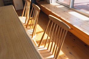 Dining - Sauna available Private Villa with views of the  / Azumino City Nagano (Azumino City)