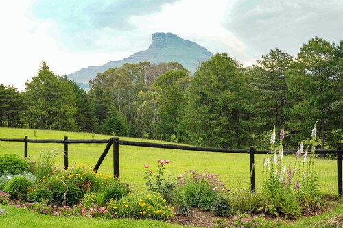 Off-grid mountain cottage with mountain views on a peaceful smallholding
