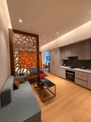 Luxury Double Room, City View | Living area - OnlyStay Villa Vista Blue Shapirre (Greater Noida)