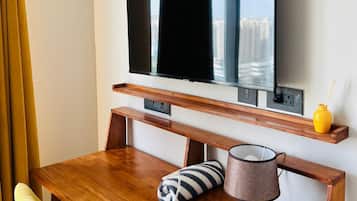 Luksus-dobbeltrom, byutsikt | Innvendig