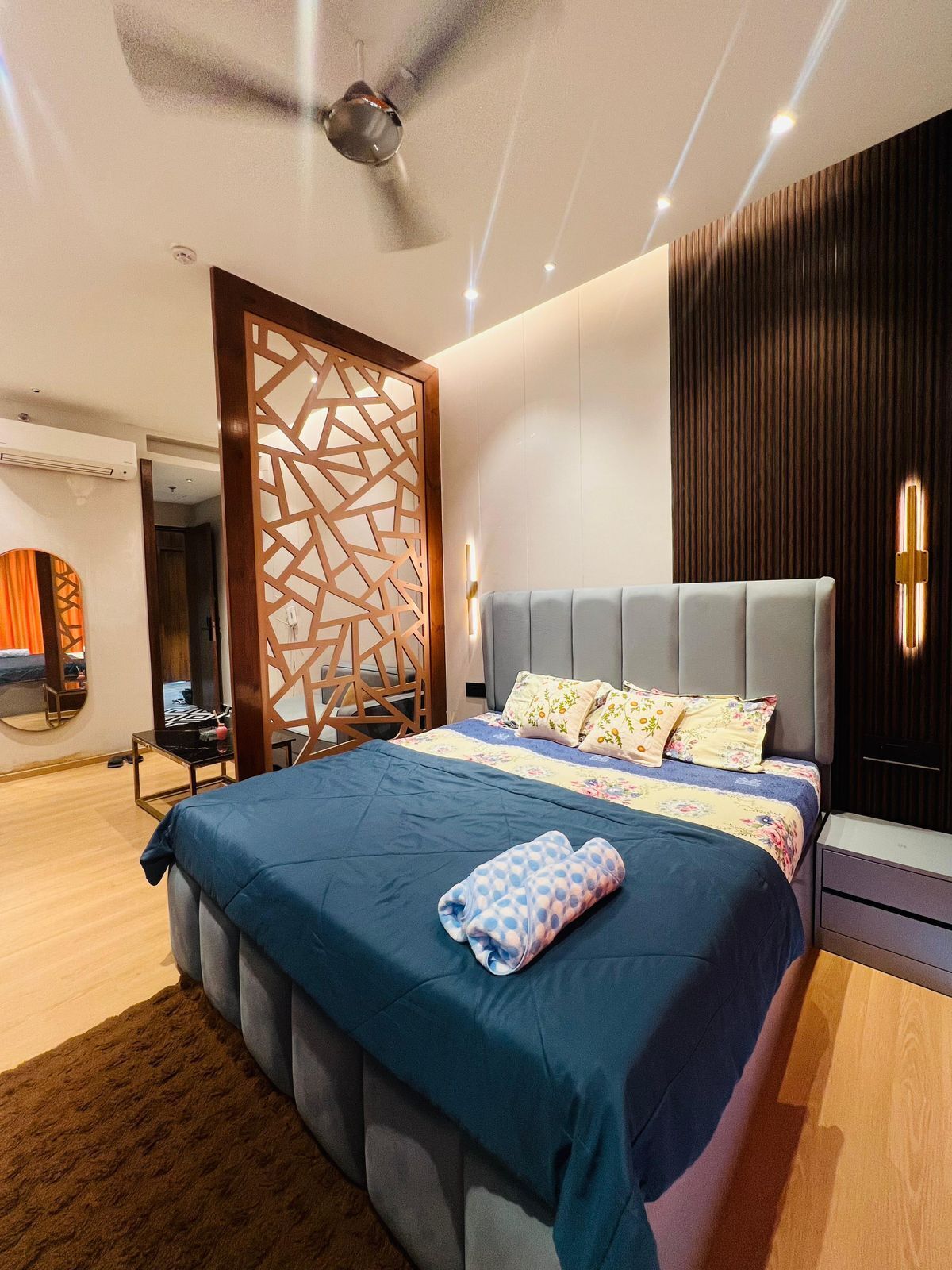 Luxe tweepersoonskamer, uitzicht op stad