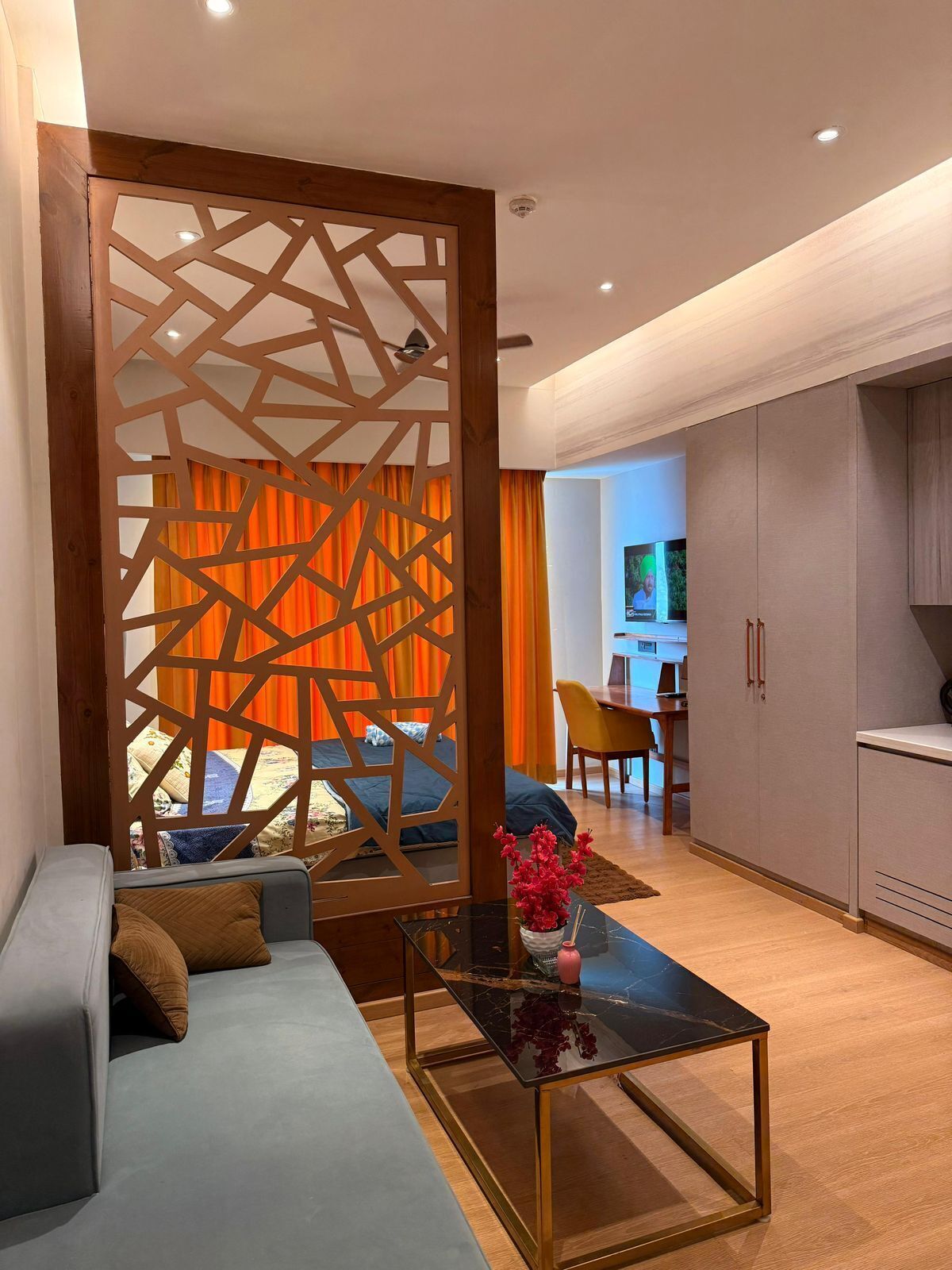 奢華雙人房, 城市景觀 | 起居區