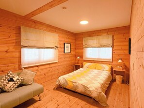 Desk, free WiFi, bed sheets