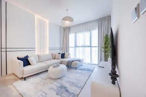 Apartment, Balcony, City View | Living area - Bloomfields Dreamy 2BR in Radiant Boulev (Abu Dhabi)