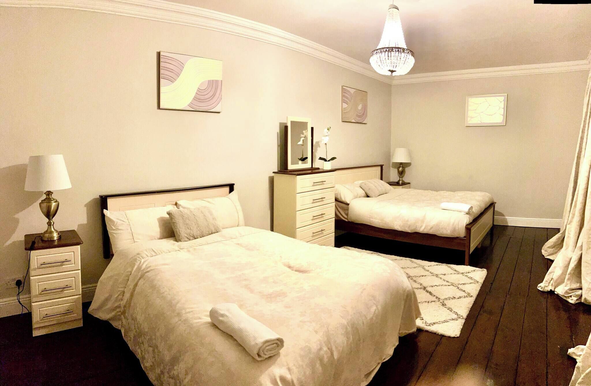 Iron/ironing board, internet, bed sheets, wheelchair access