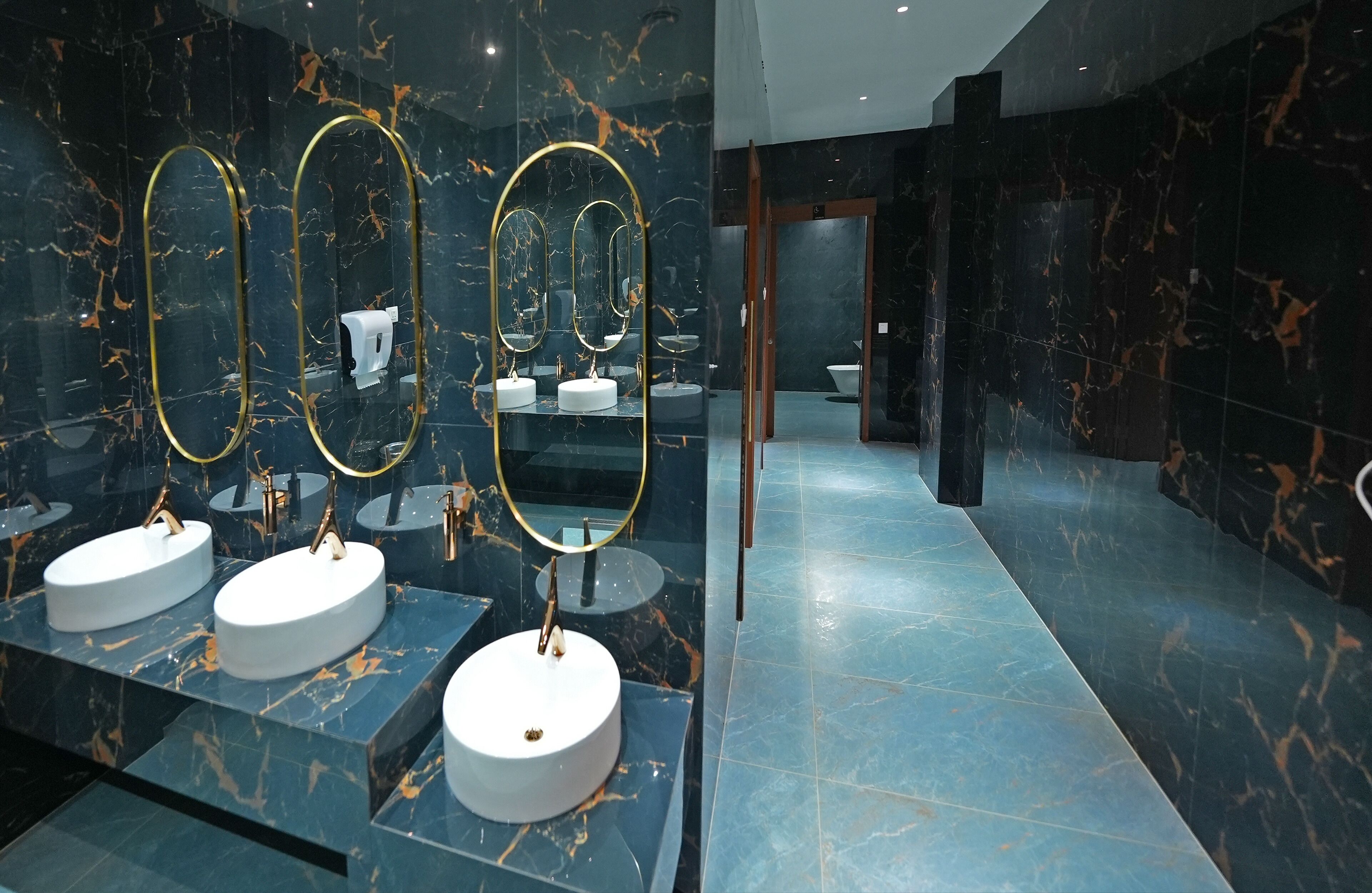 Shower, free toiletries, hair dryer, slippers