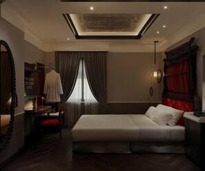 Dobbeltrom – deluxe, byutsikt | Wi-fi (inkludert)