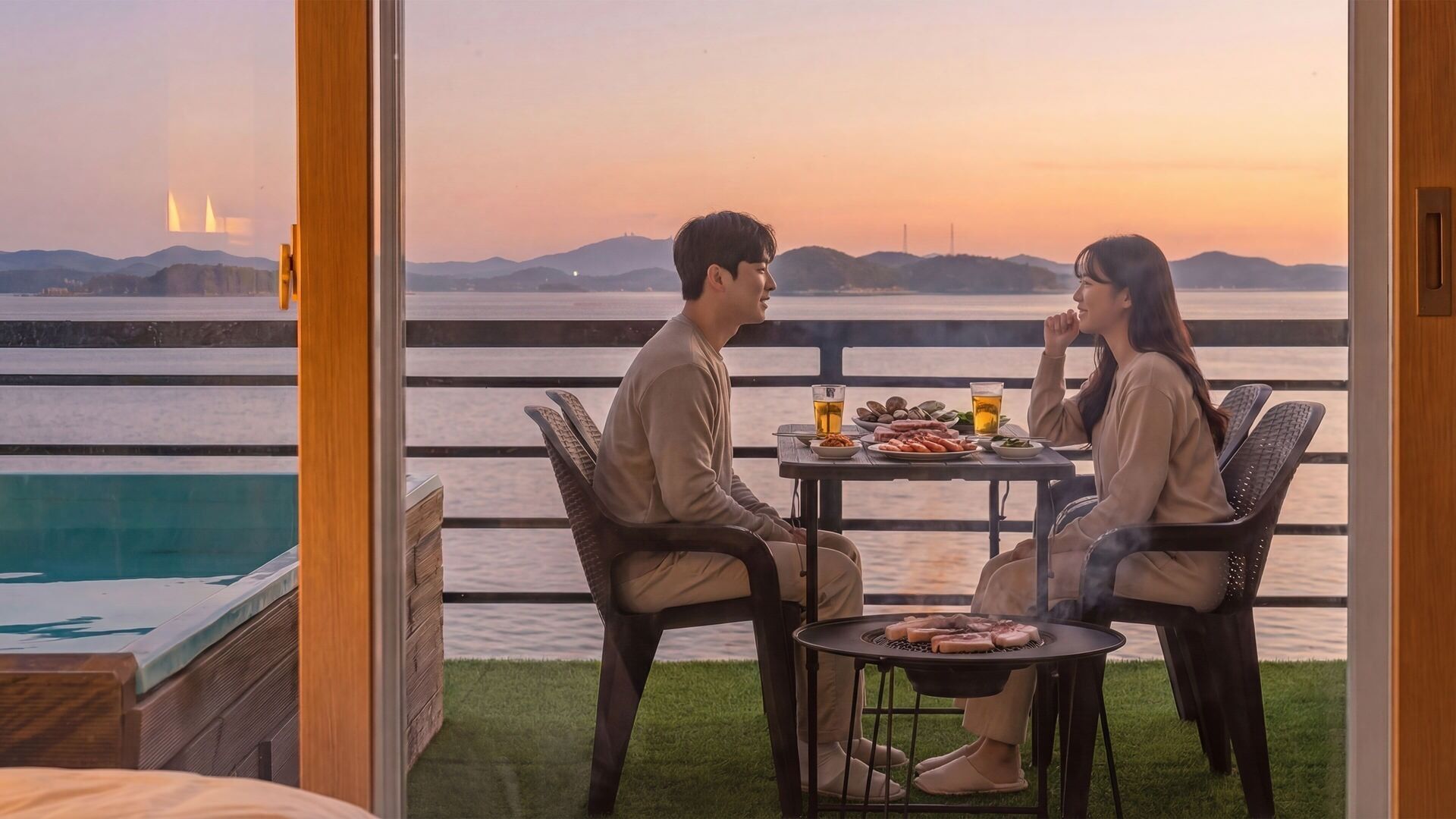 ベーシック ルーム 1 ベッドルーム (Pool Villa Ocean View 102) | 1 室のベッドルーム、WiFi (無料)