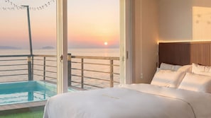 ベーシック ルーム 1 ベッドルーム (Ocean View 105) | 1 室のベッドルーム、WiFi (無料)