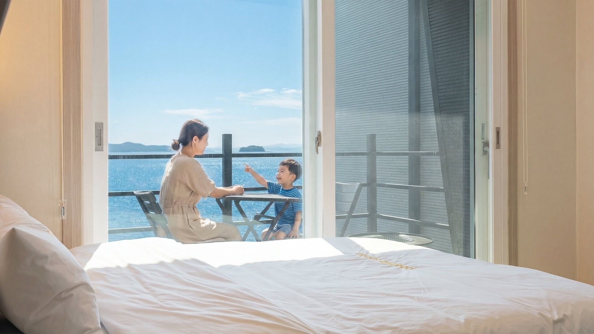 ベーシック ルーム 1 ベッドルーム (Ocean View 204) | 1 室のベッドルーム、WiFi (無料)