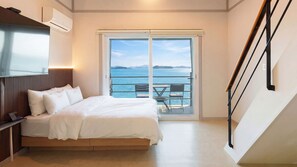 ベーシック ルーム 1 ベッドルーム (Ocean View 202) | 1 室のベッドルーム、WiFi (無料)