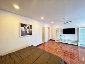 Apartment, 1 Schlafzimmer, Raucher, Balkon | Wohnzimmer