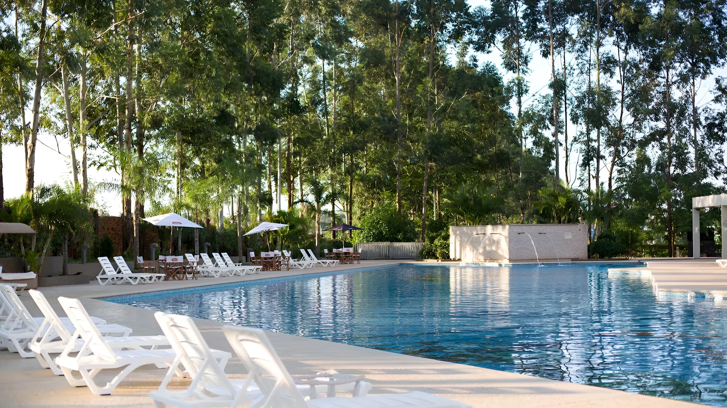 A heated pool