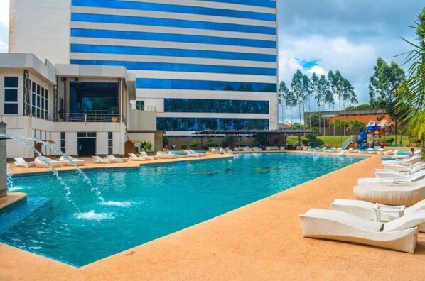 A heated pool
