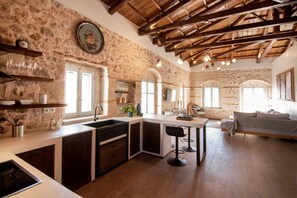 Interior - Wood and Stone Ηouse, Cottage (Aegina)