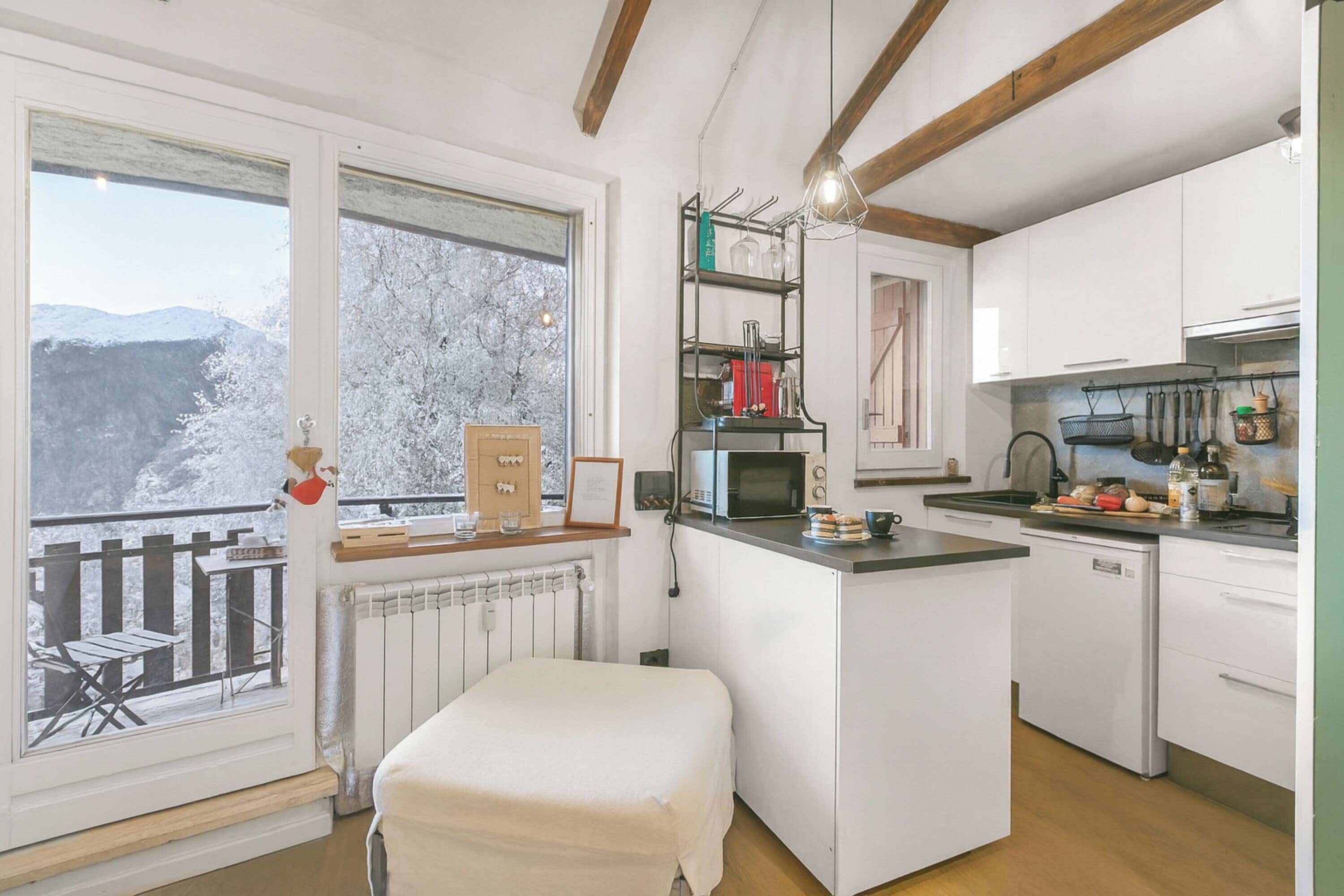 Honeymoon Apartment, Multiple Bedrooms (La Chicchetta) | Private kitchen | Fridge, microwave, stovetop, coffee/tea maker