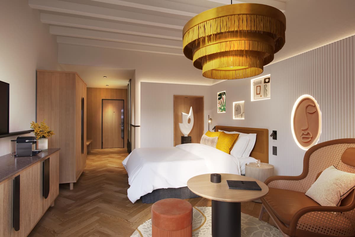 Premium bedding, down duvets, memory-foam beds, minibar