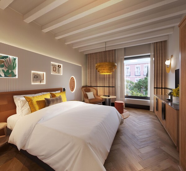 Premium bedding, down duvets, memory-foam beds, minibar