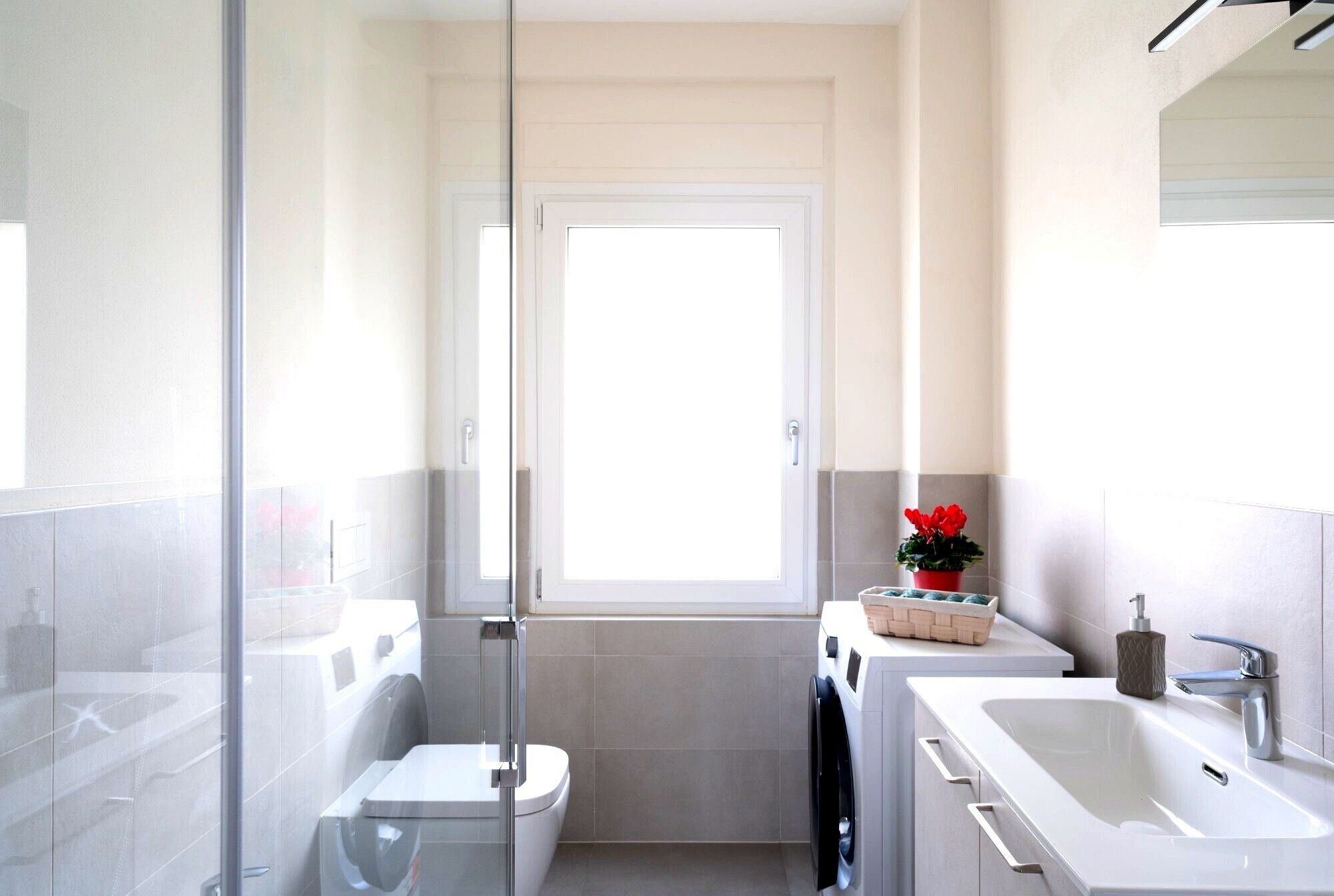 シャワー、タオル