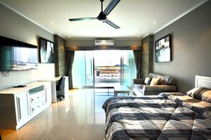 Huoneisto, 1 makuuhuone, tupakointi sallittu, parveke | 1 makuuhuone