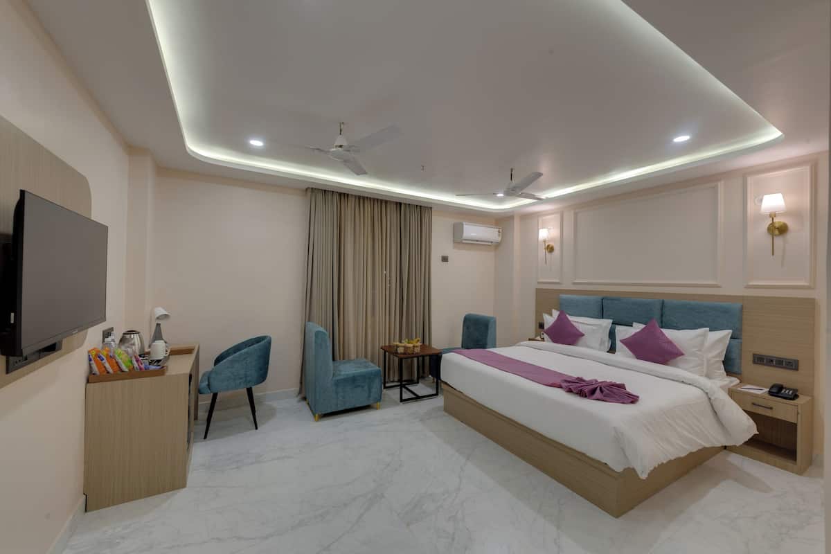 Chambre Prestige double | Bureau, espace de travail pour ordinateurs portables