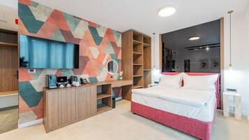 Superior Double Room, City View | Minibar, laptop workspace, iron/ironing board, free WiFi