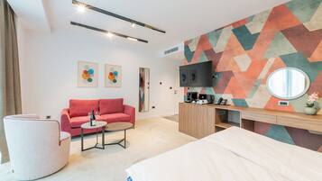 Superior Double Room, City View | Minibar, laptop workspace, iron/ironing board, free WiFi