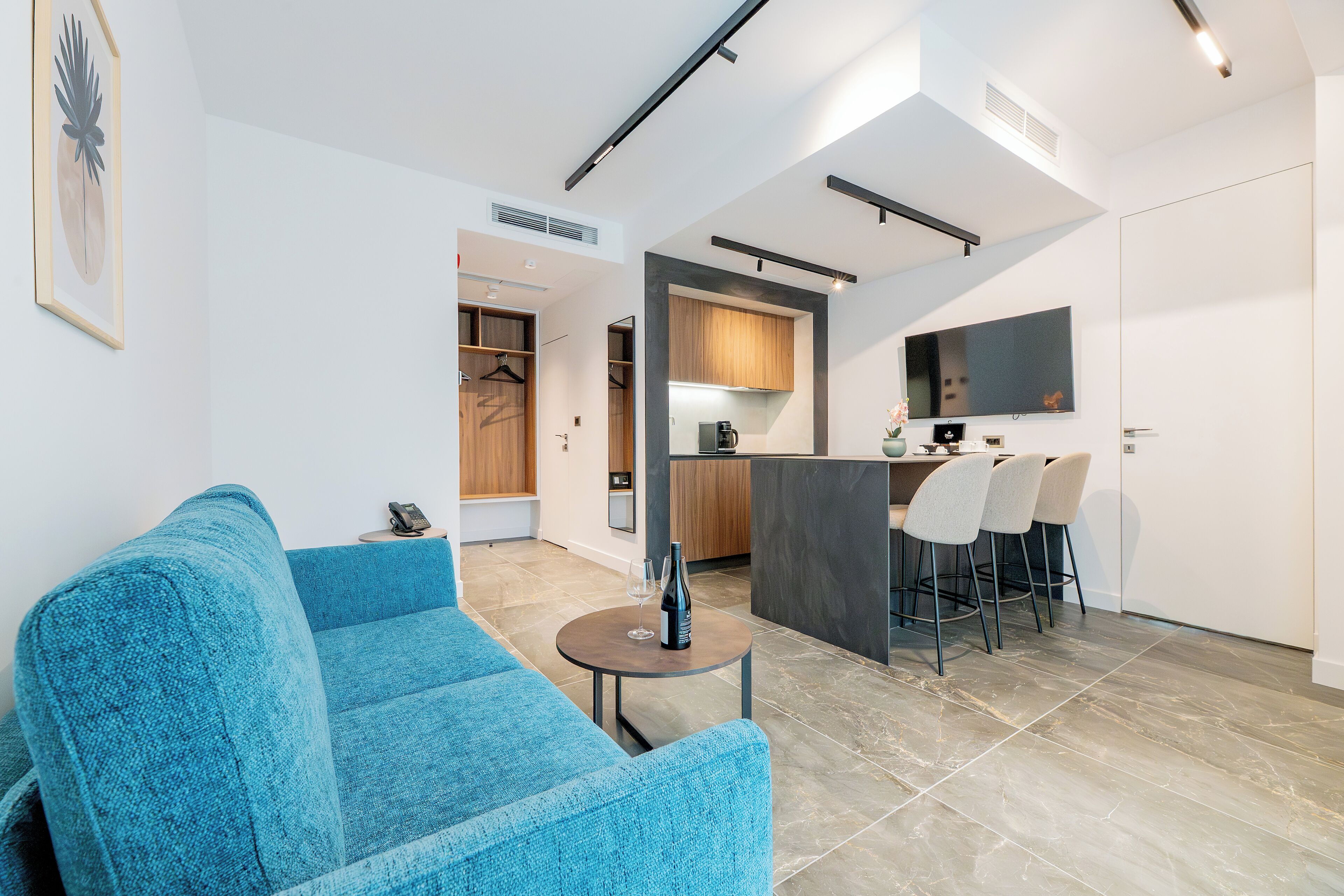 Superior Apartment | Living area | 42-inch Smart TV with digital channels