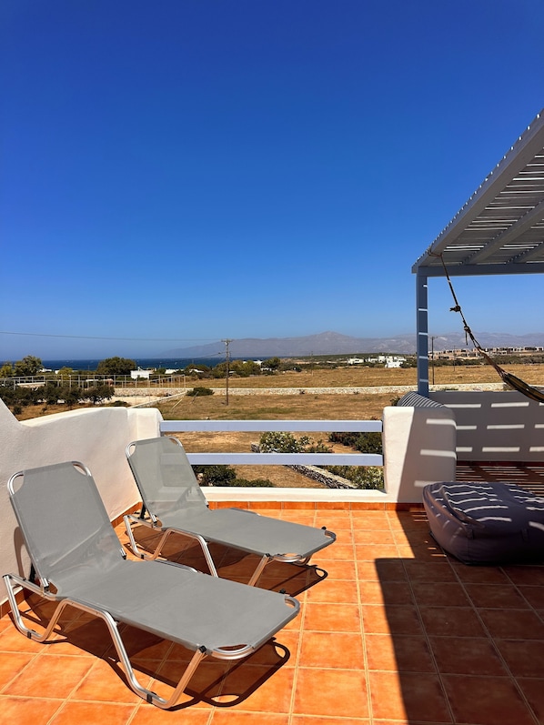 Terrace/patio - Sea View Cycladic Home - 5 min Walk from the Beach (Paros)