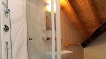 Een douche, een haardroger