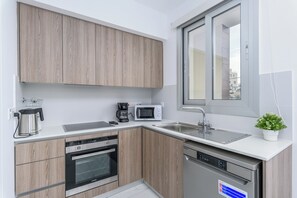 Apartment, City View | Private kitchen - Mirage 2-BR Apt. & Balcony in Larnaca (Larnaca)