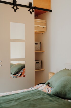 1 bedroom, iron/ironing board, travel crib, free WiFi