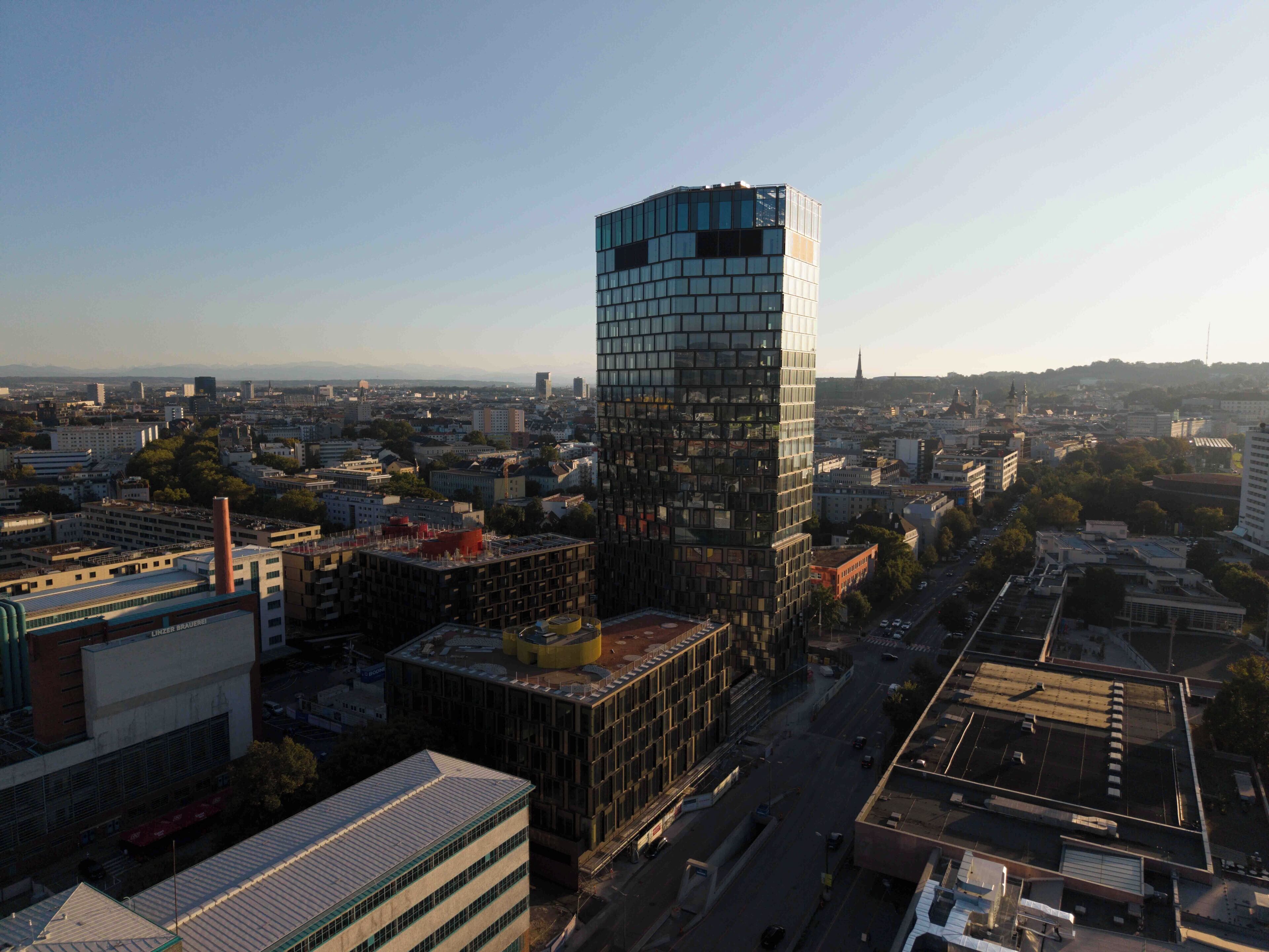 منظر من الجو على ارتفاع عالٍ