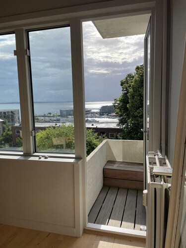 splendid view of the Bay in listed architecture,  heart of Aarhus