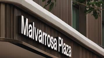 Señal de la Plaza Malvarrosa.