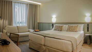 In-room safe, desk, laptop workspace, cots/infant beds