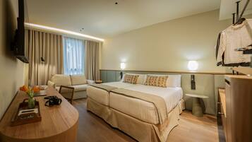 In-room safe, desk, laptop workspace, cots/infant beds