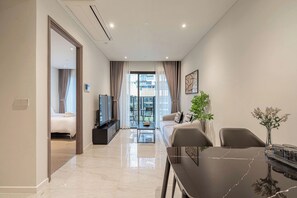 Appartement Deluxe, 1 chambre, balcon | Vue depuis le balcon