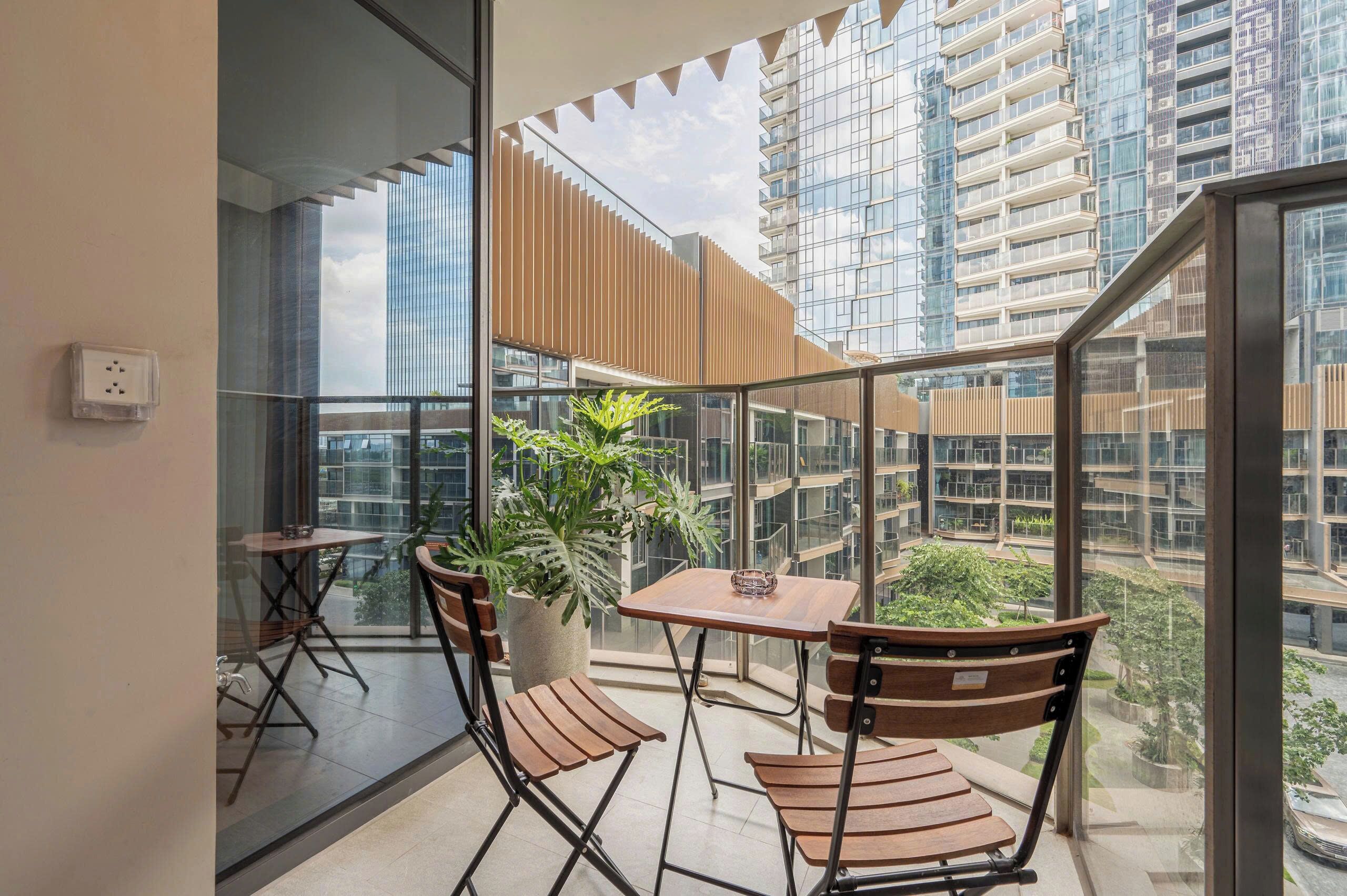 Departamento Deluxe, 1 habitación, balcón | Restaurante al aire libre